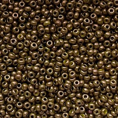 RC286 Op Lustre Chocolate Size 10 Seed Beads