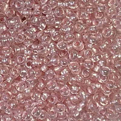 RC302 Pink Pearl Pastel Lining Size 8 Seed Bead