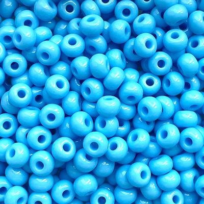 RC598 Chalk Turquoise Size 6 Seed Beads