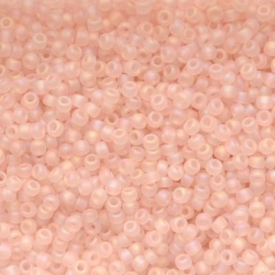 RC8-0155FR Trans Lt Tea Rose AB Size 8 Seed Beads