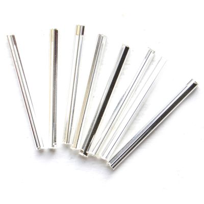 RCL30-001 Silver 30mm Bugle Beads