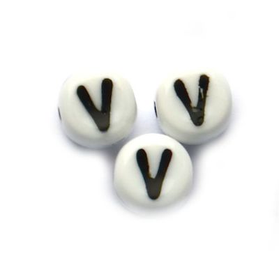 GL5642 V Letter Bead