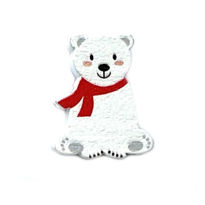 WD080 Polar Bear Bead