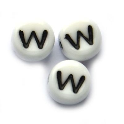 GL5643 W Letter Bead