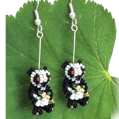 Amanda the Panda Earrings Pattern
