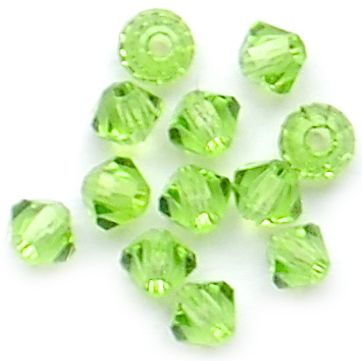 CB311 3mm Peridot Crystal Bicone