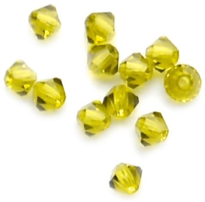 CB312 3mm Olive Crystal Bicone