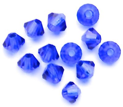 CB316 3mm Cobalt Crystal Bicone