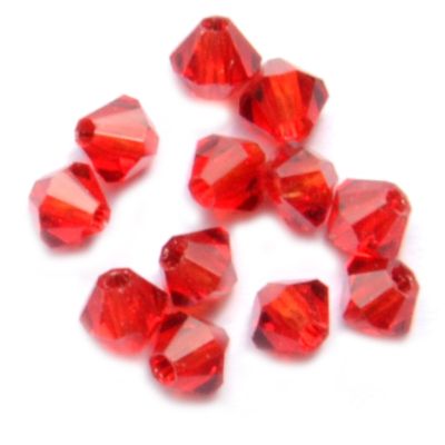 CB317 3mm Light Siam (Red) Crystal Bicone