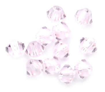 CB319 3mm Light Rose Crystal Bicone