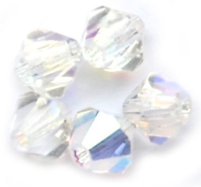 CB402 4mm Clear AB Crystal Bicone