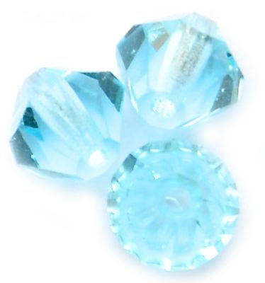 CB610 6mm Aqua Crystal Bicone