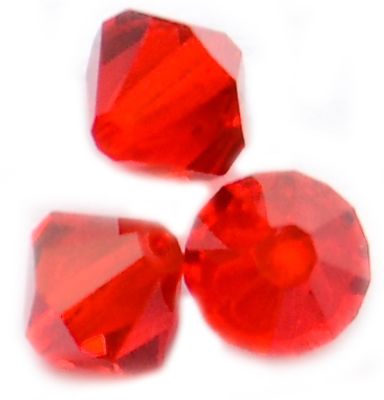 CB621 6mm Light Siam (Red) Crystal Bicone