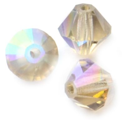 CB634 6mm Black Diamond AB Crystal Bicone