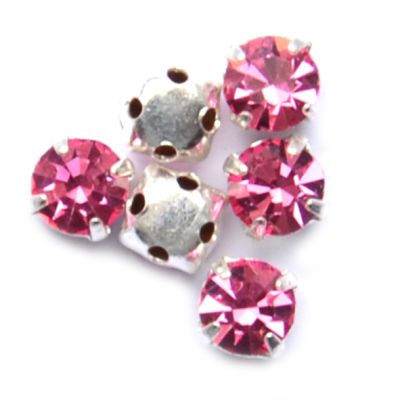 CD323 Pink 4.5mm Sew on Stone