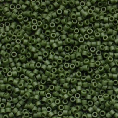 DB2291 Frost Op Glzd Dk Green Delica