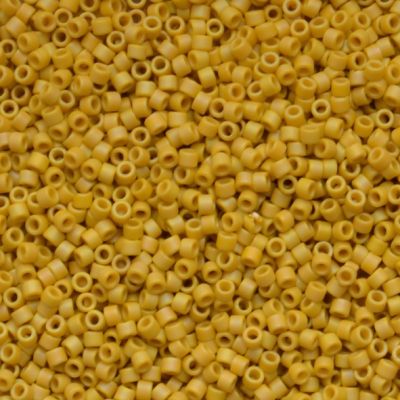 DB2302 Frost Op Glzd Rainbow Yellow Delica