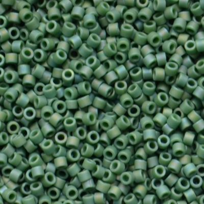 DB2311 Frost Op Glzd Rainbow Green Delica