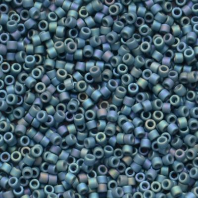 DB2316 Frost Op Glzd Rainbow Dk Teal Delica