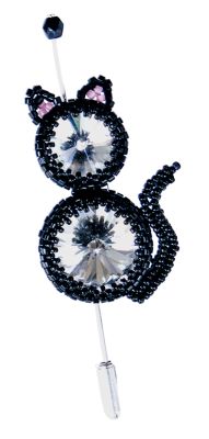 Dexter the Cat Brooch