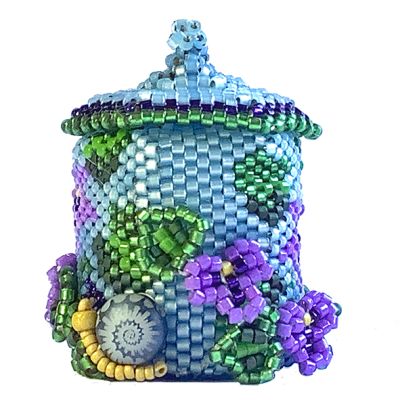 February Violets Keepsake Box