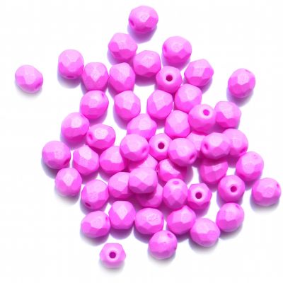 FG508 4mm Semi Matt Orchid Facet