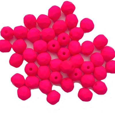 FG540 4mm Fluorescent Op Pink Facet