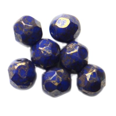 FG726 6mm Lapis Lazuli Blue Facet