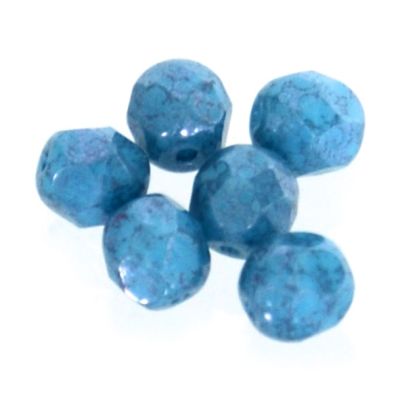 FG734 6mm Denim Picasso Facet