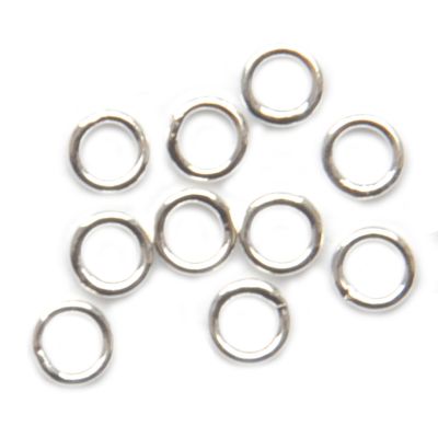 FN328 Silver Soldered 4mm Jump Rings