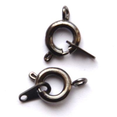 FN028 Grey Black 7mm bolt ring and tag