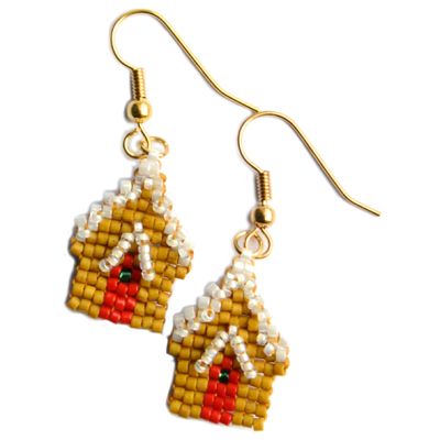 Gingerbread House Earrings