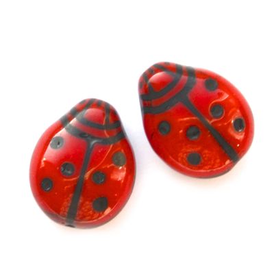 GL1365 15x12mm Ladybird Bead