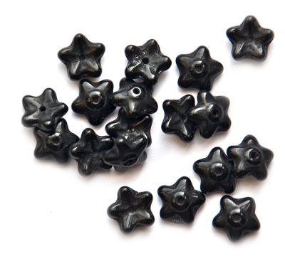 GL5537 6mm Black CH Flower