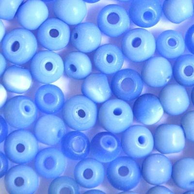 GL5673 Mid Blue Cats Eye Rounds