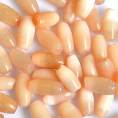 GL5685 Peach Cats Eye Ovals