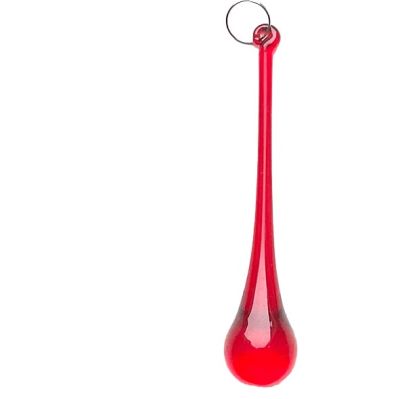 HC033 Long Red Glass Drop