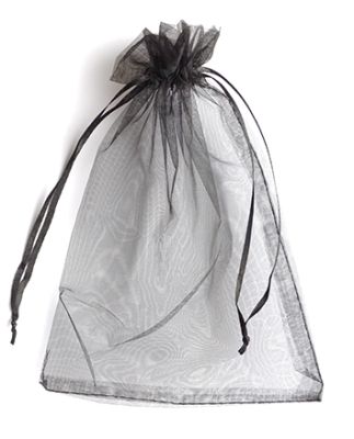 BG222 Large Black Organza Gift Bag