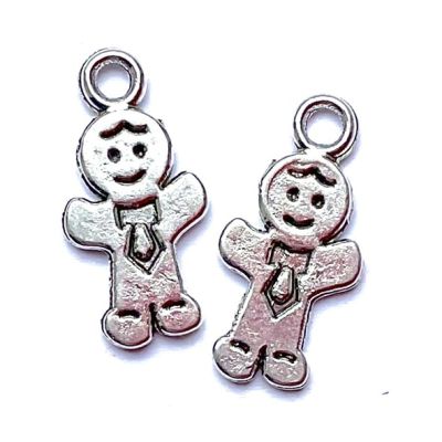 MB055 19x9mm Gingerbread Man Charm