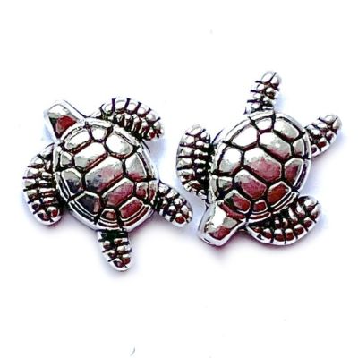 MB070 14x12mm Turtle Bead Charm