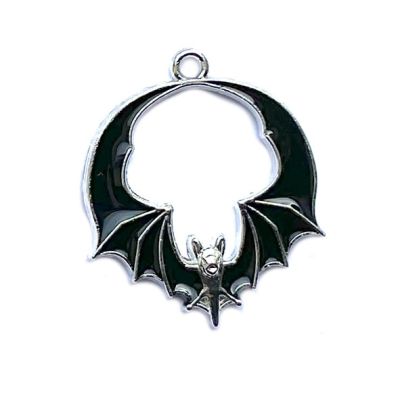 MB1063 Swooping Black Bat Pendant