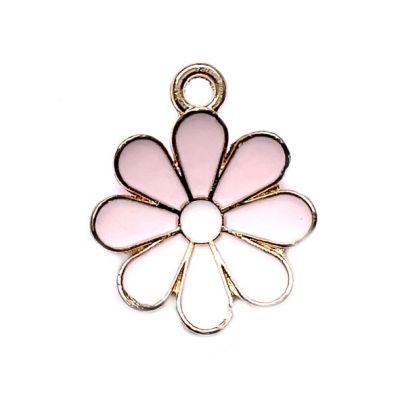 MB1072 16mm Pale Pink Flower Pendant