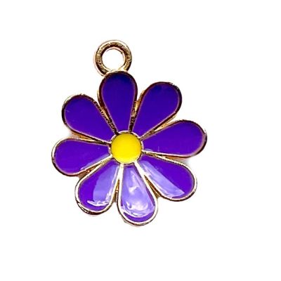MB1077 16mm Purple Flower Pendant