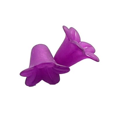 PB315 17mm Violet Bluebell flower bead