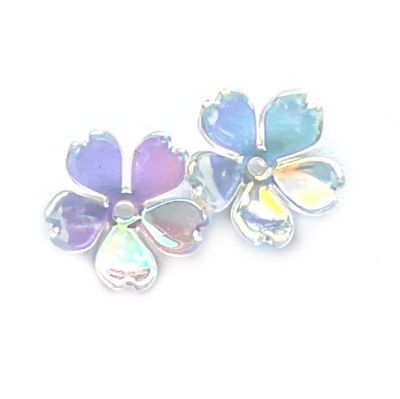 PB322 14mm Crystal AB Blossom Flowers