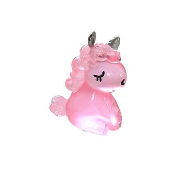 PB374 Hot Pink Unicorn Charm
