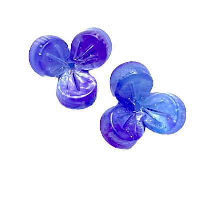 PB434 Purple Three Petal Blossom Flower