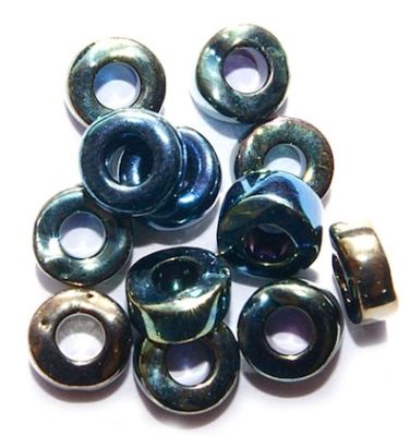 GL3330 6mm Scarab Green Donuts (5ml bag)