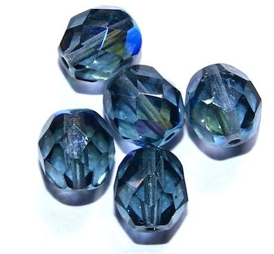 FG863 8mm Blue Grey AB Facet
