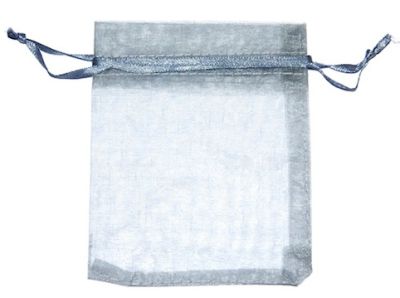BG205 Pewter Organza Gift Bag